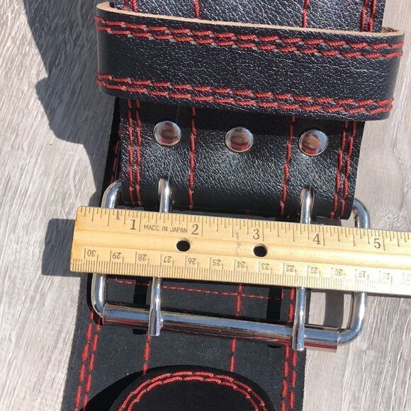 Dark, iron, fitness, weight belt, wide - Picture 3 of 4